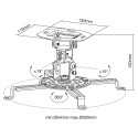 "InLine Basic Beamer Deckenhalterung - 15cm - max. 13,5kg"