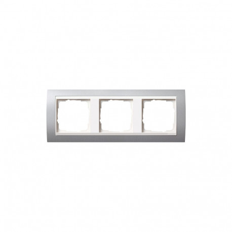 "GIRA 213326 Wippenset 3-fach Farbe alu System 55"