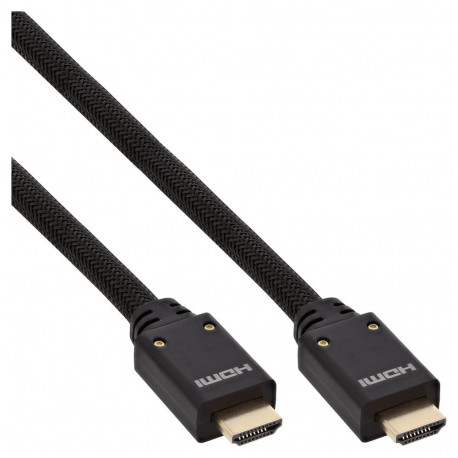 "INLINE HDMI HighSpeed Kabel mit Ethernet 4K2K aktiv St/St vergoldete Kontakte mit eingebautem Verst