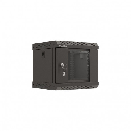 Lanberg rack-kapp WF11-3304-10B 4U seinakinnitusega, must
