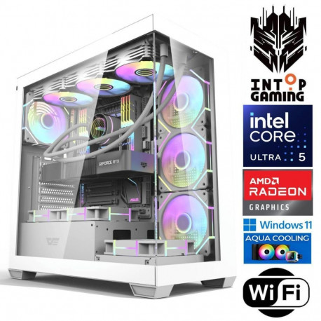 INTOP AQUA Ultra 5 245KF 64GB DDR5 1TB SSD M.2 NVME+2TB RX9060XT 16GB WiFi WIN11