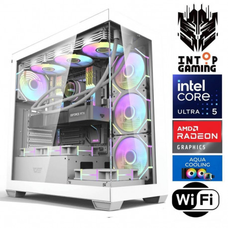 INTOP AQUA Ultra 5 250KF Plus 32GB DDR5 1TB SSD M.2 NVME RX9060XT 16GB WiFi no-OS