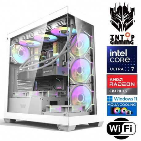 INTOP AQUA Ultra 7 270K Plus 64GB DDR5 1TB SSD M.2 NVME RX9060XT 16GB WiFi WIN11
