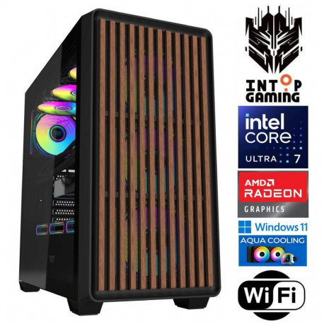 INTOP AQUA Ultra 7 270K Plus 32GB DDR5 1TB SSD M.2 NVME RX9060XT 16GB WiFi WIN11Pro