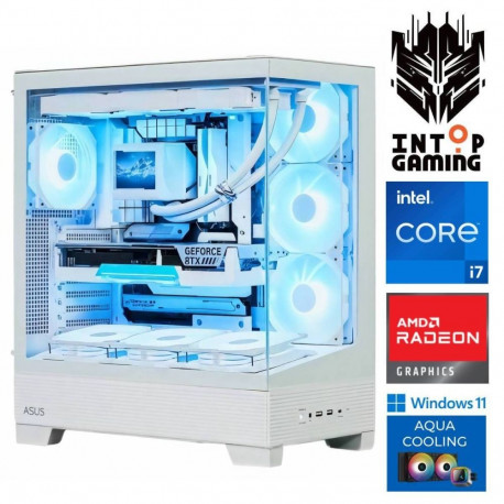INTOP AQUA i7-14700F 16GB DDR5 1TB SSD M.2 NVME+2TB RX9060XT 16GB WIN11Pro