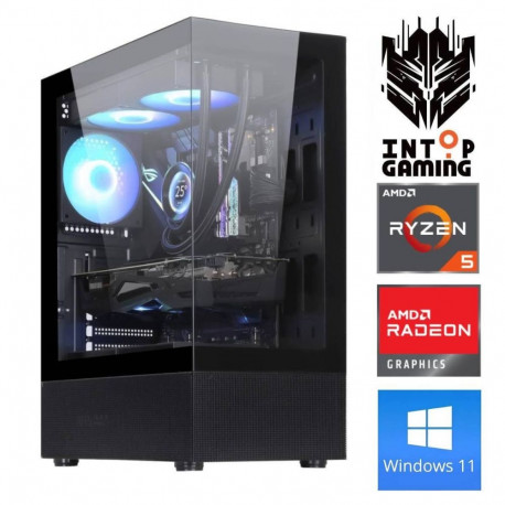INTOP Ryzen 5 5600X 32GB 500SSD M.2 NVME RX9060XT 16GB WIN11