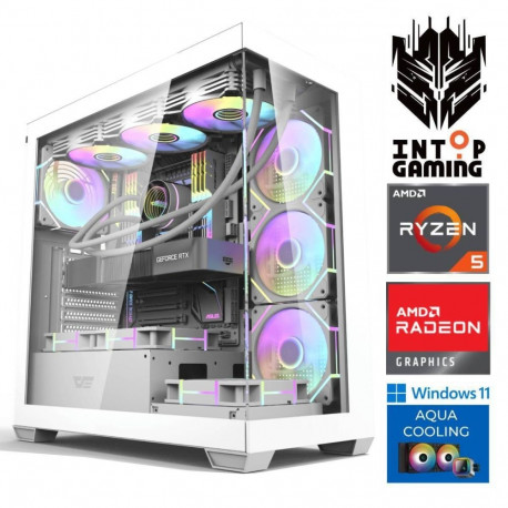 INTOP AQUA Ryzen 5 7600X 16GB DDR5 1TB SSD M.2 NVME+2TB RX9060XT 16GB WIN11