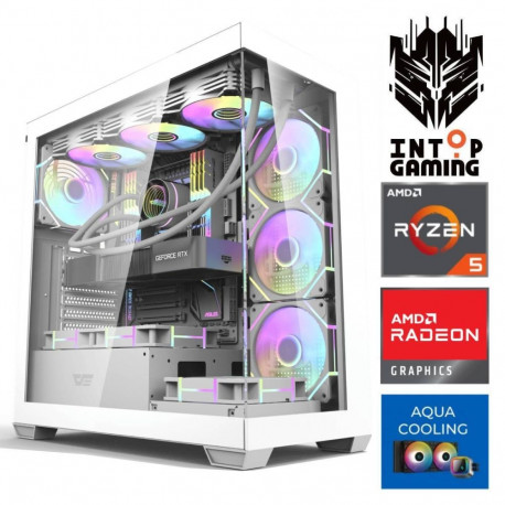 INTOP AQUA Ryzen 5 7600X 64GB DDR5 1TB SSD M.2 NVME+2TB RX9060XT 16GB no-OS