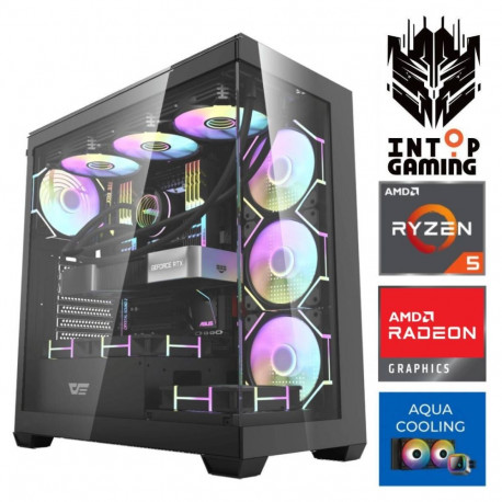 INTOP AQUA Ryzen 5 9600X 16GB DDR5 1TB SSD M.2 NVME+2TB RX9060XT 16GB no-OS