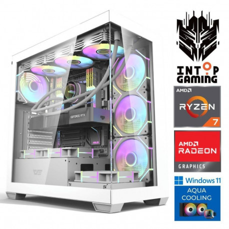 INTOP AQUA Ryzen 7 8700F 16GB DDR5 1TB SSD M.2 NVME+2TB RX9060XT 16GB WIN11