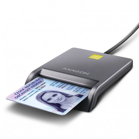 Axagon kiipkaardilugeja CRE-SM3T lame sisemine USB 2.0, must