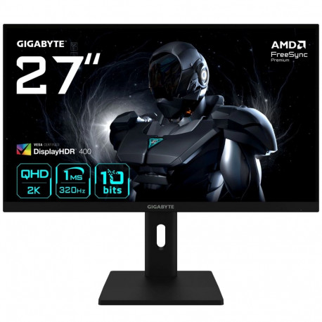GIGABYTE G27Q3 27” 2K QHD Gaming Monitor - 2560 x 1440  320Hz  1ms  350 cd/m²  FreeSync Premium  Dis
