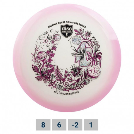 Discgolf DISCMANIA Fairway Driver NEO HORIZON Essence Astral Bloom Candance Burge series Pink 8/6/-2