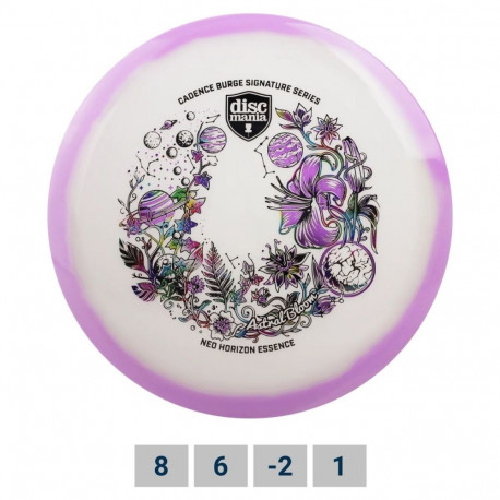 Discgolf DISCMANIA Fairway Driver NEO HORIZON Essence Astral Bloom Candance Burge series Purple 8/6/