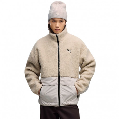 Kurtka męska Puma Hybrid Re: Fibre Sherpa beżowa 694562 82 S