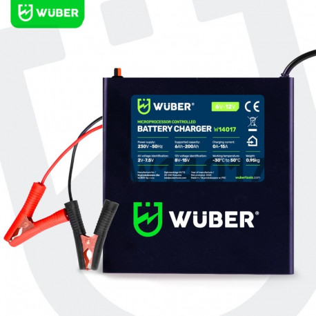 Battery Charger - WUBER W14017 6/12 V 15 A Garnet