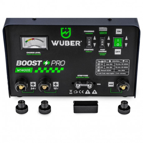 Battery Charger - WUBER W14005 12/24 V 20–400 Ah 35–40 A Garnet