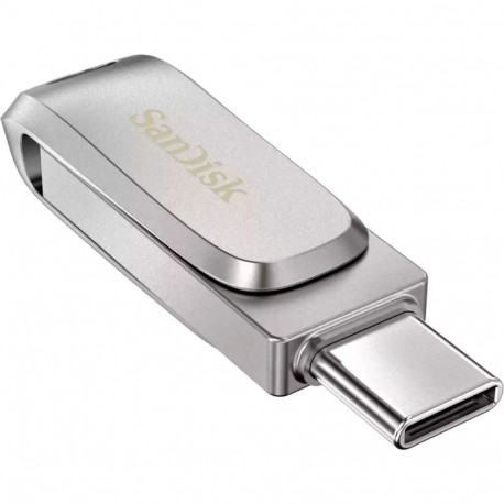128GB Ultra Dual Drive Luxe USB 3.1/USB-C, hõbedane