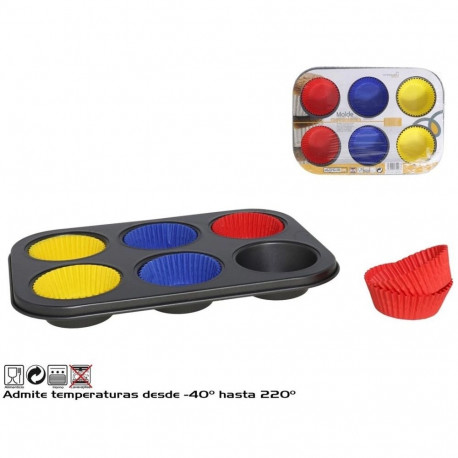 KITCHEN&GO muffinivorm paberist voodritega 3x18.5x26.5cm (8430540724487)