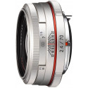 HD Pentax DA 70mm f/2.4 Limited objektiiv, hõbedane