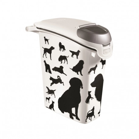 Love Pets hoiukonteiner Dogs 10kg 23L 23.2x49.7x50.3cm, mustade koertega 3253923882087