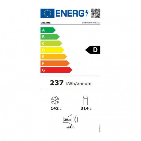 Külmik-sügavkülmik DRB450WMBDEU