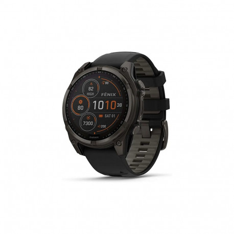 Garmin spordikell Fenix 8 Solar Sapphire, must