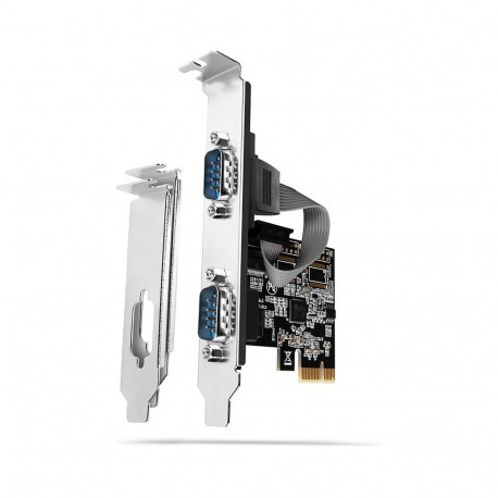 AXAGON PCIe-adapter PCEA-S2N 2x jadapordiga, ASIX AX99100 kiibistikuga