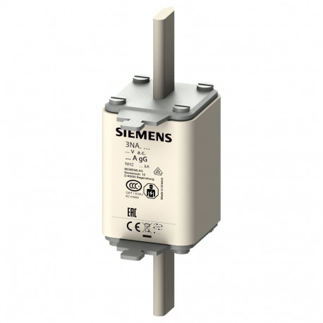 Siemens NH-kaitse NH2 125A gG 500Vac/440Vdc, 1 tk, 159mm, 152mm, 75mm, 465,3g