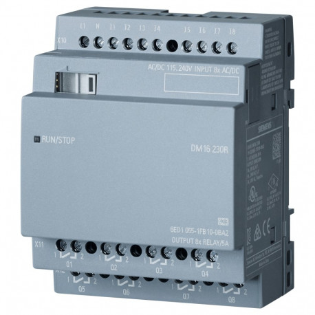 Siemens laiendusmoodul 6ED10551FB100BA2 LOGO! DM16 230R 4TE 8DE/8DA LOGO!8
