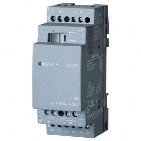 Siemens 6ED10551MD000BA2 LOGO! AM2 RTD 2AE -50..+200Grad/C