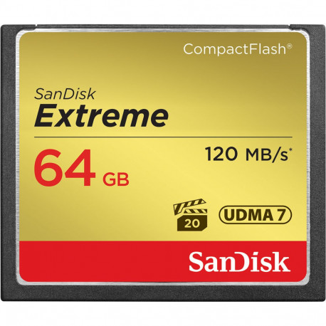 Sandisk mälukaart CF 64GB Extreme 120MB/s (avatud pakend)