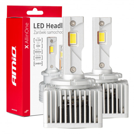 Amio LED autopirn D1S D3S D8S Canbus 2tk (avatud pakend)