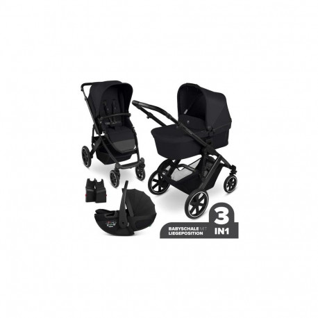 ABC Design 3in1 Stroller Set Salsa Core incl. infant car seat Calla with Reclining Function - Ink