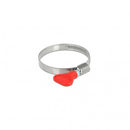 DeLOCK Butterfly Hose Clamp stainless steel 400 SS 40 - 60 mm 5 pieces red