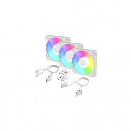 ARCTIC BioniX P14 A-RGB (White) – 3 Pack 140 mm PWM Fan with Daisy Chain