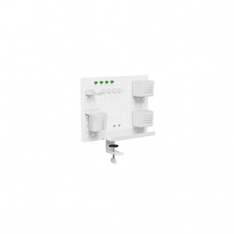 Activejet APB-002W desk organiser – rotating perforated board, white
