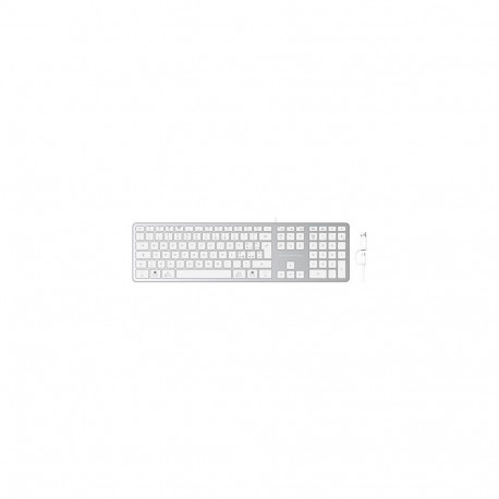 Conceptronic KAYNE02WIT USB Slim Keyboard, QWERTY Italian, Compatible with Windows and macOS