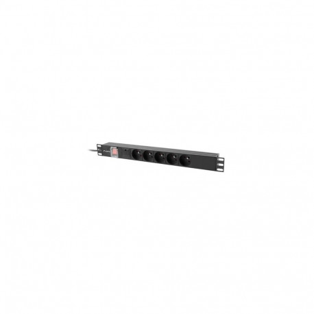 Lanberg PDU-05E-0200-IEC-BK power distribution unit (PDU) 5 AC outlet(s) 1U Black