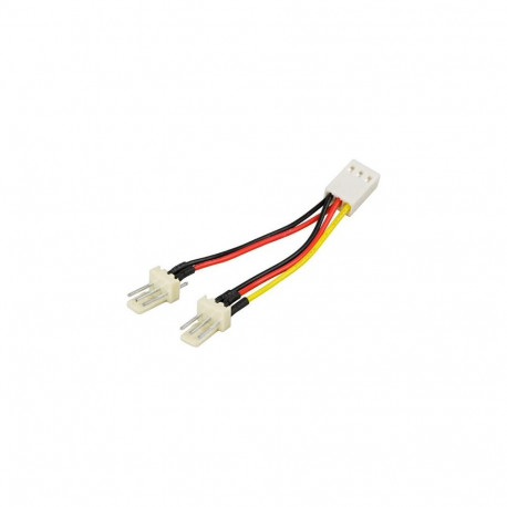 Deltaco SSI-36 power cable Yellow 3-pin 2 x Molex (3-pin)