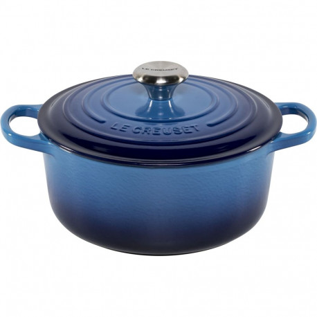 Le Creuset Signature Casserole round 24 cm azure blue