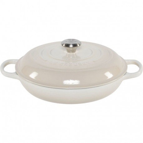 Le Creuset hautepott Gourmet madal 30cm, meringue