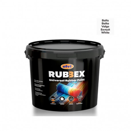 PAINT RUBBEX UNIVERSAL WHITE 3.5KG