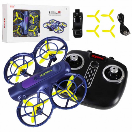 RC-droon Syma X40W FPV WiFi 2,7K HD 360° pöörlev kaamera USB 6AXIS