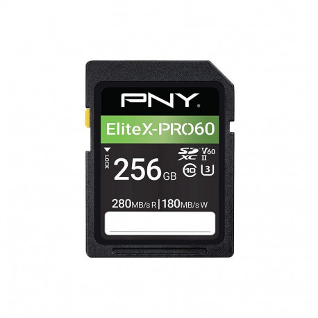 PNY SDXC-mälukaart X-PRO 60 256GB Class 10 UHS-II jaemüügipakend