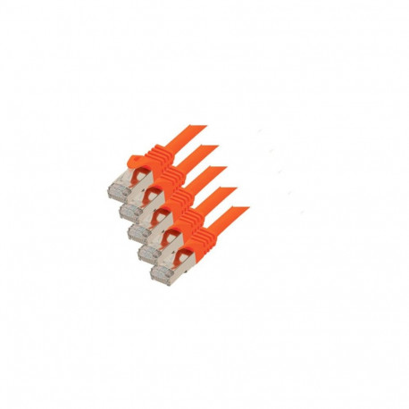 CAT7 S/FTP patch-kaabel 3m RJ45 halogeenivaba (LSZH) PIMF, oranž