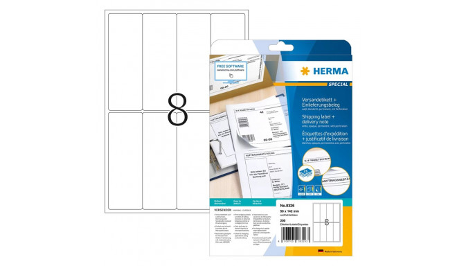 "HERMA Versandetiketten SPECIAL 50,0 x 142,0 mm, weiß"