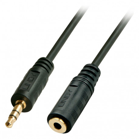 Stereo helikaabli pikendus 3,5mm/5m 3,5mm pistik m/f, kullatud