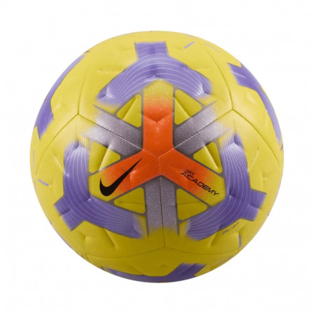 Piłka nożna Nike Academy żółto-fioletowa IQ0642 710 4