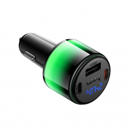 Car charger Hoco USB A + 2xUSB C PD QC3.0 57W Z69B black
